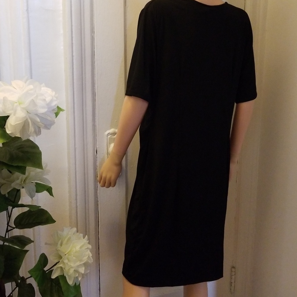 Ashley Stewart Elegant Black/Gold Dress 14/16 NWT - Picture 5 of 8